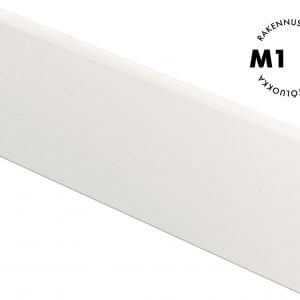 Jalkalista 12x42x3600 valkolakattu mänty