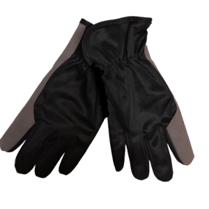 Asentajankäsine synt. must/harmaa 10