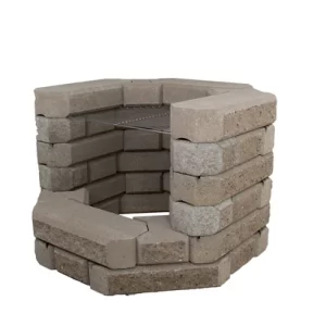 Lohkomuurikivigrilli Kipinä harmaa